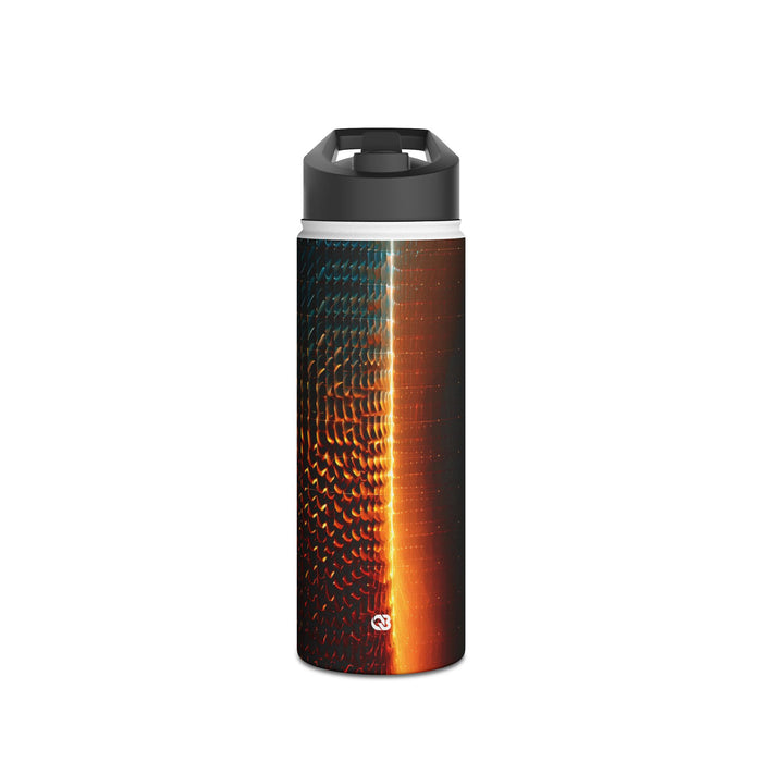 Luminous Refraction Grid · Insulated Water Bottle · Black