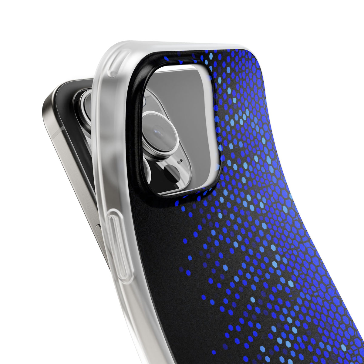 Cobalt Hex Dispersion · Lite Phone Case for iPhone ·  Blue