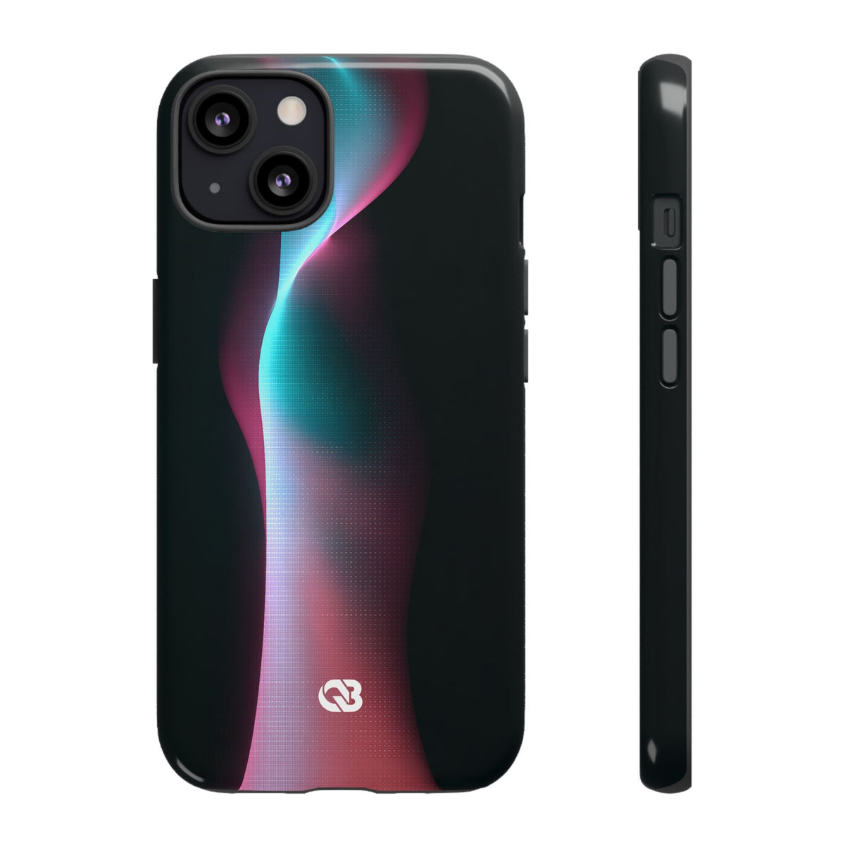 Neon Pixel Flow · Tough Phone Case for iPhone · Black
