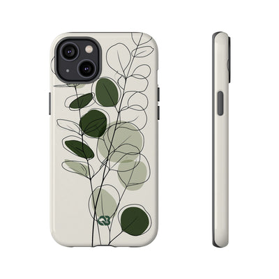 Eucalyptus Foliage Study · Tough Phone Case for iPhone · Green