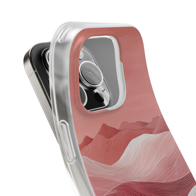 Crimson Dune Horizon · Soft Phone Case for iPhone