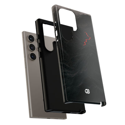 Crimson Ridge Pass · Tough Phone Case for Samsung · Black