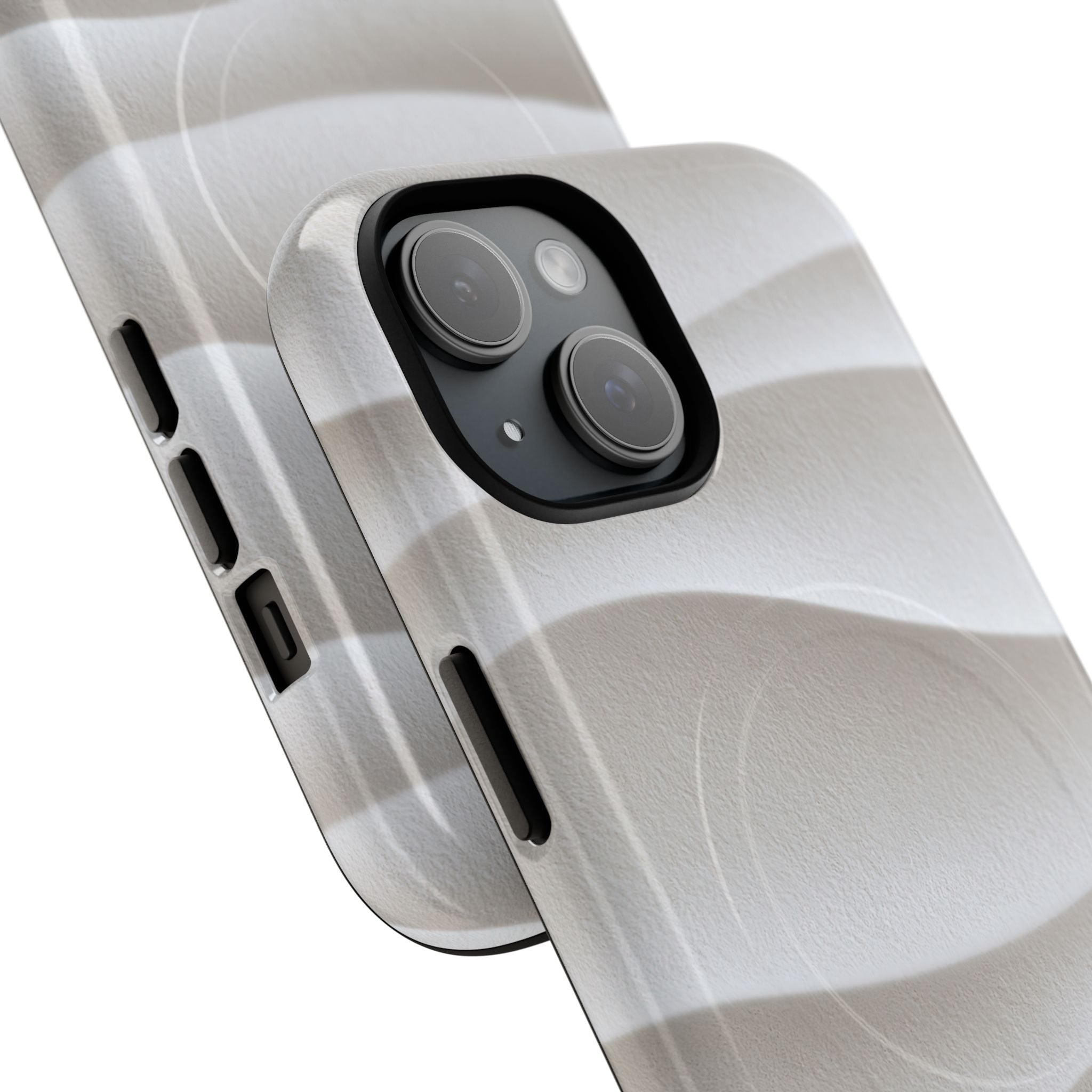 White Tough 2.0 Magsafe Phone Case for iPhone - Arctic Flow Ridges