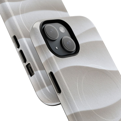 White Tough 2.0 Magsafe Phone Case for iPhone - Arctic Flow Ridges