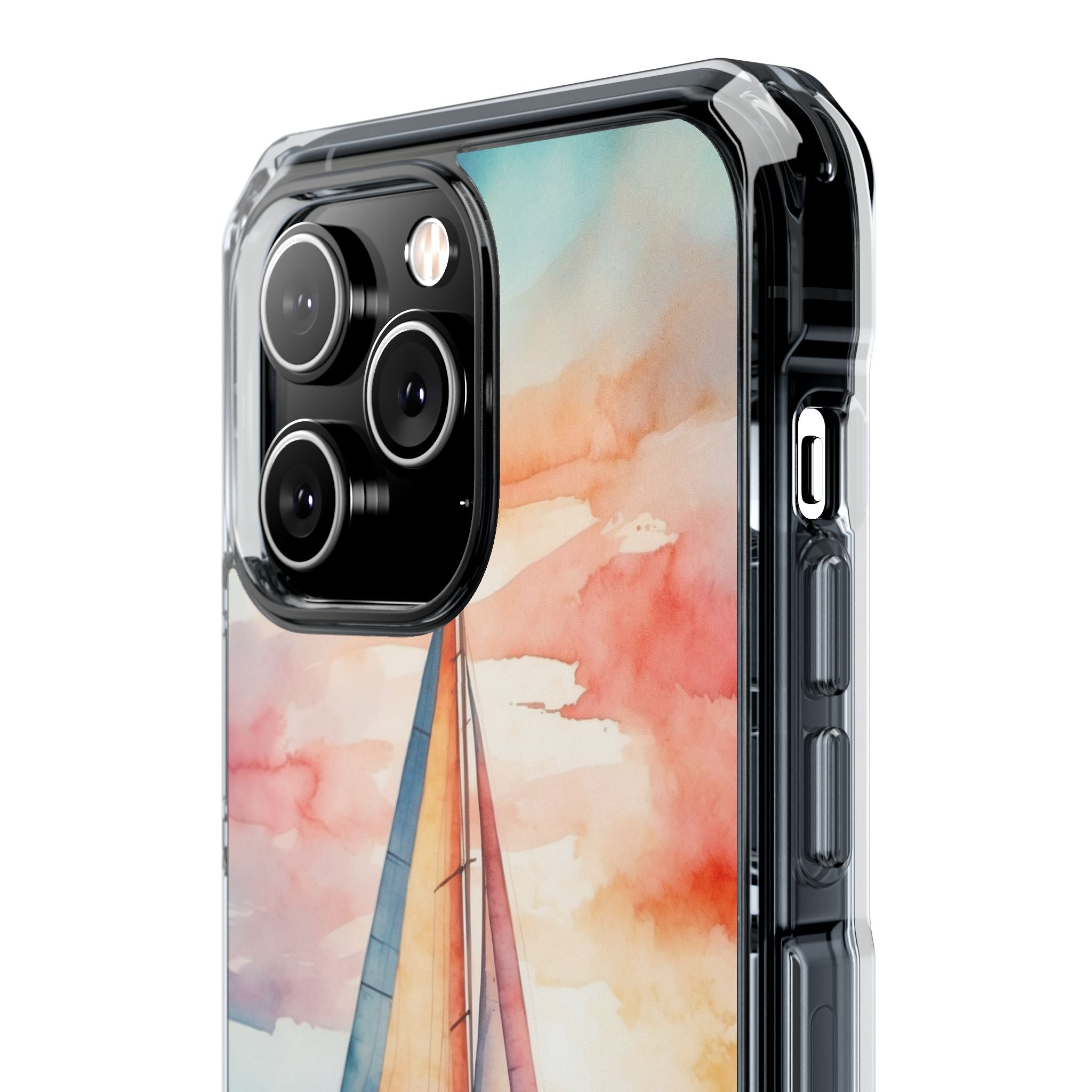 Crimson Horizon Sail · Impact Phone Case for iPhone · Magsafe