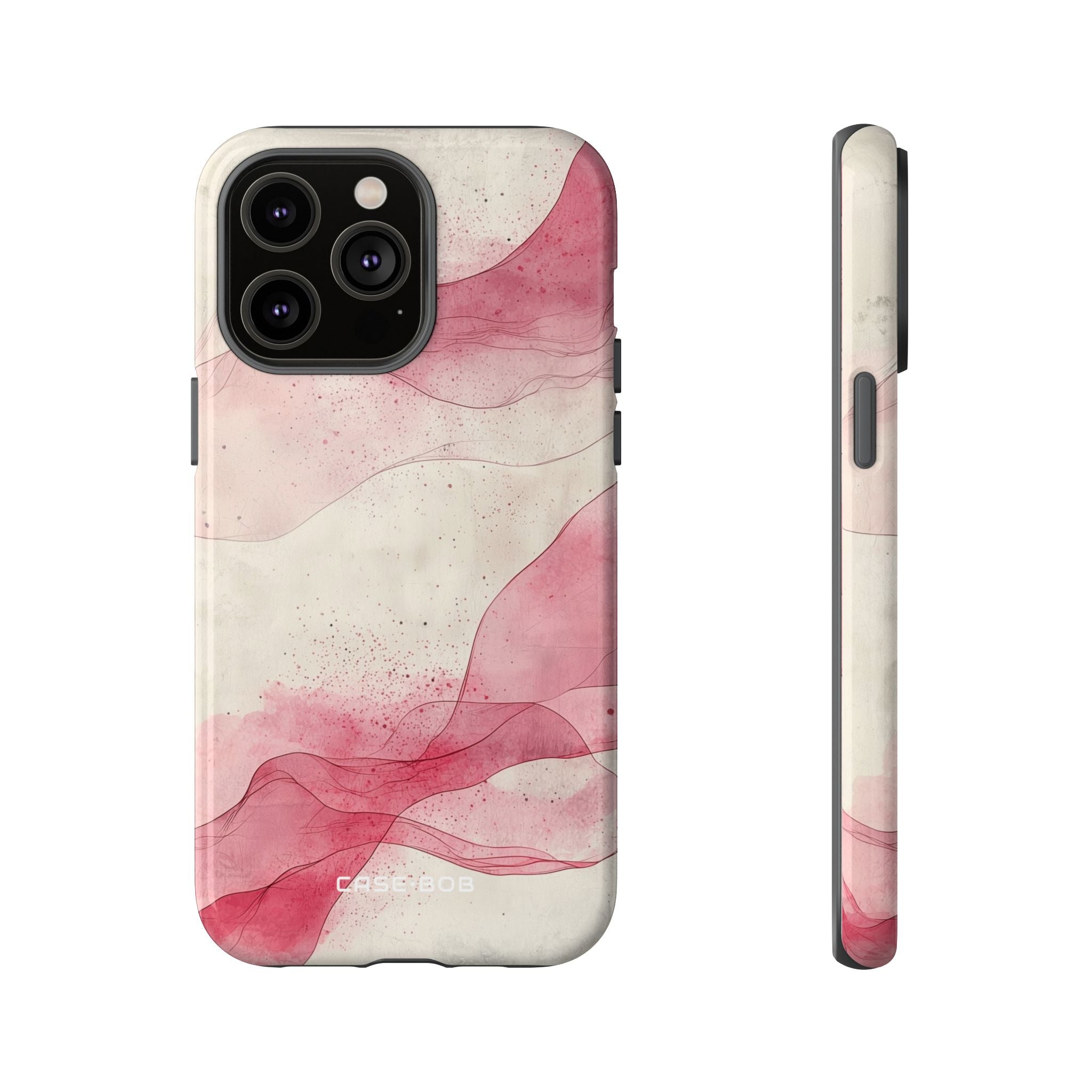 Crimson Waves iPhone 14 Pro Max Case - Tough