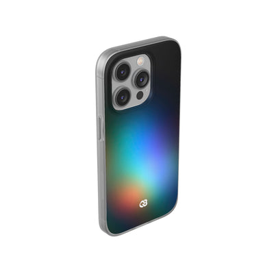 Black Lite Phone Case for iPhone - Electric Prism Grain