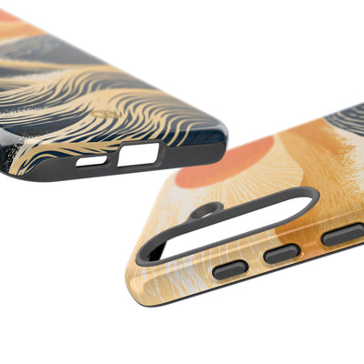 Blue Tough Phone Case for Samsung - Kyoto Cresting Tide