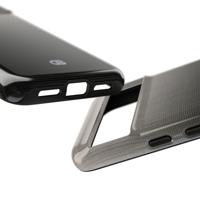 Grey Tough Phone Case for Google Pixel - Faded Sand Mesh