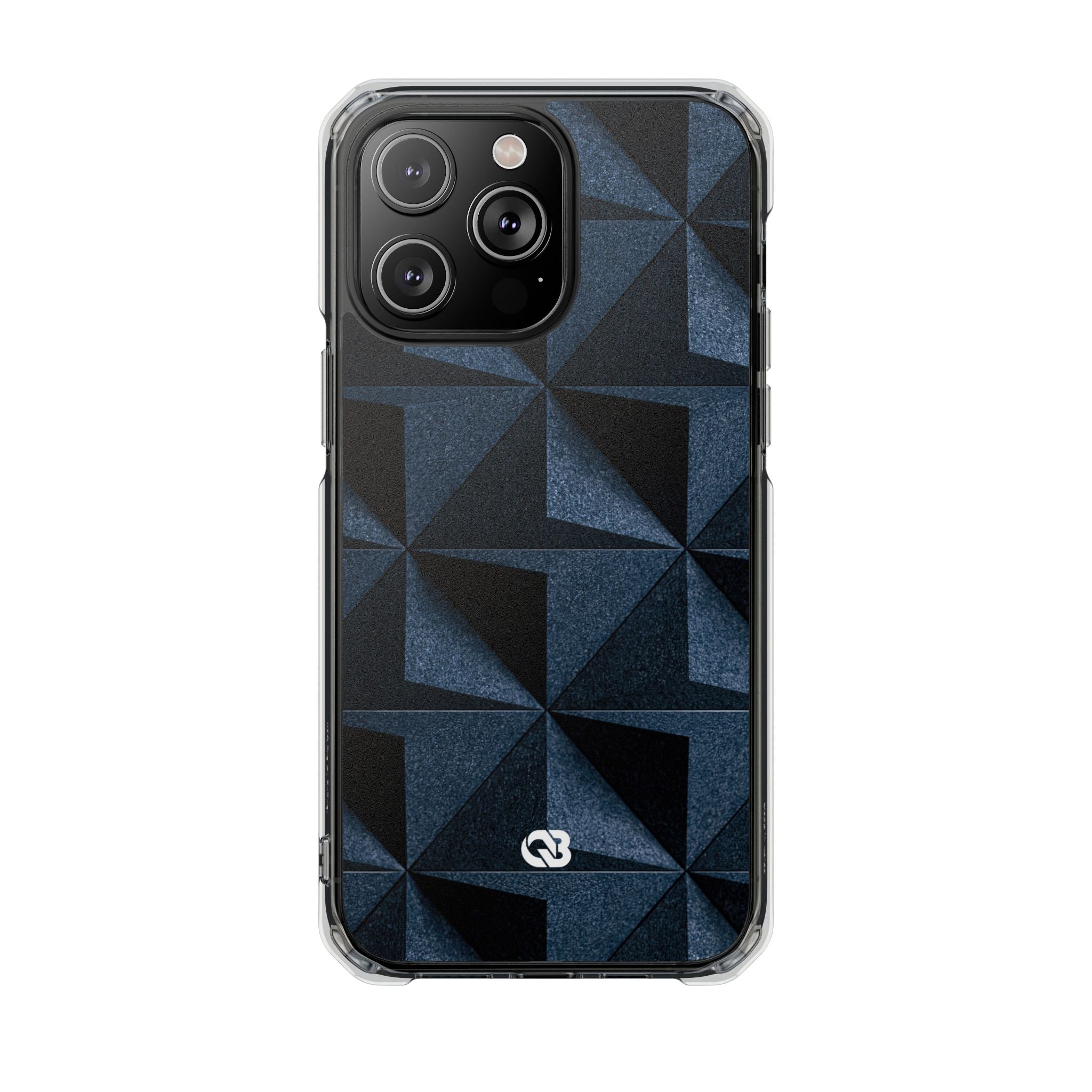 Blue Impact MagSafe Phone Case for iPhone - Indigo Basalt Facets