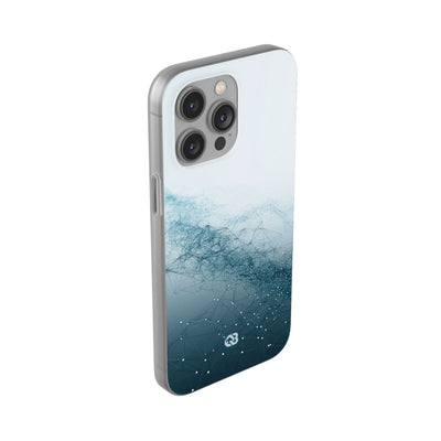 Teal Lite Phone Case for iPhone - Cyan Vector Lattice