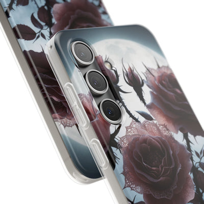 Lunar Lace Petals · Soft Phone Case for Samsung