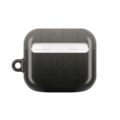 Monochrome Metric Grid · Hard Case for AirPods & AirPods Pro · Black