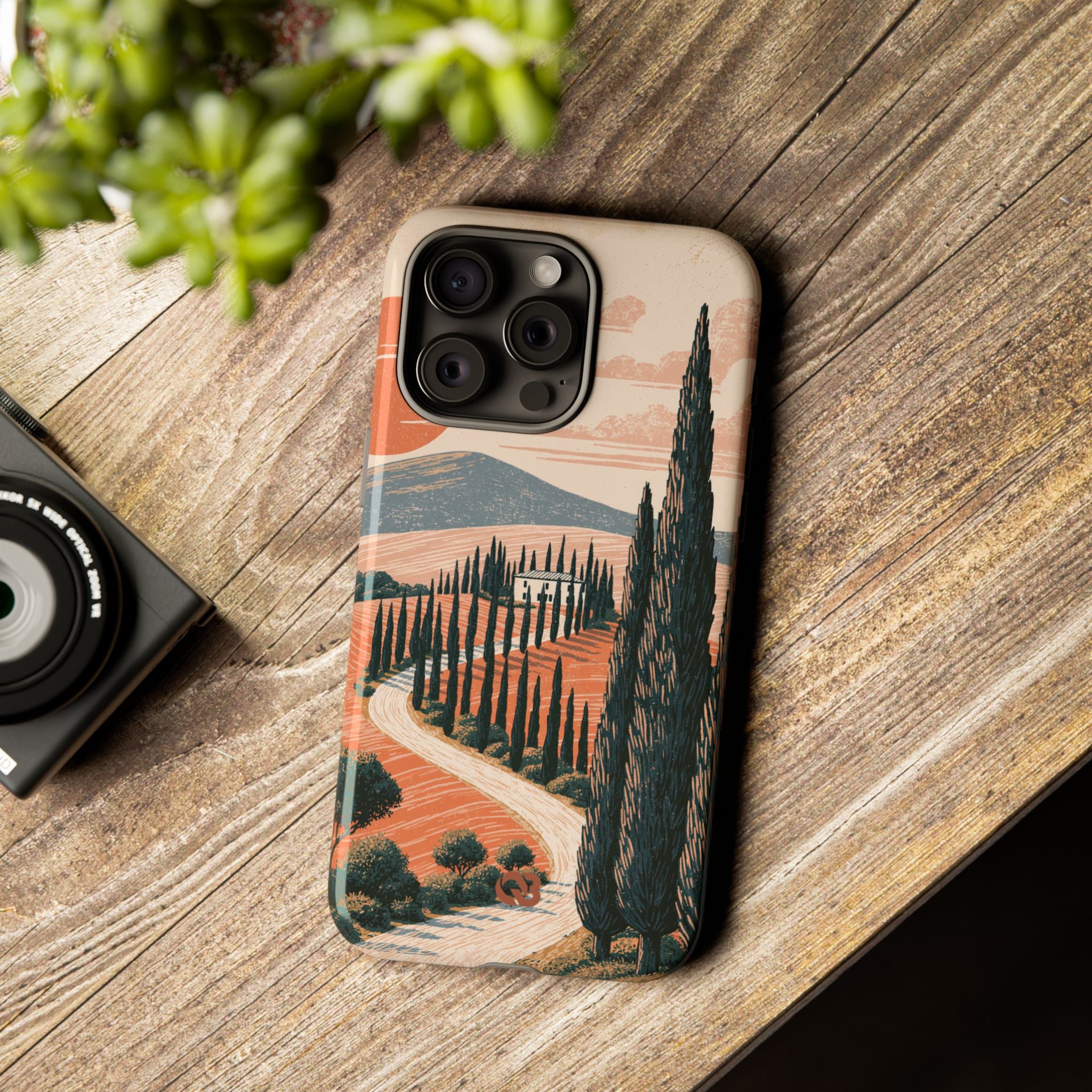 Orange Tough Phone Case for iPhone - Terracotta Ridge Trail
