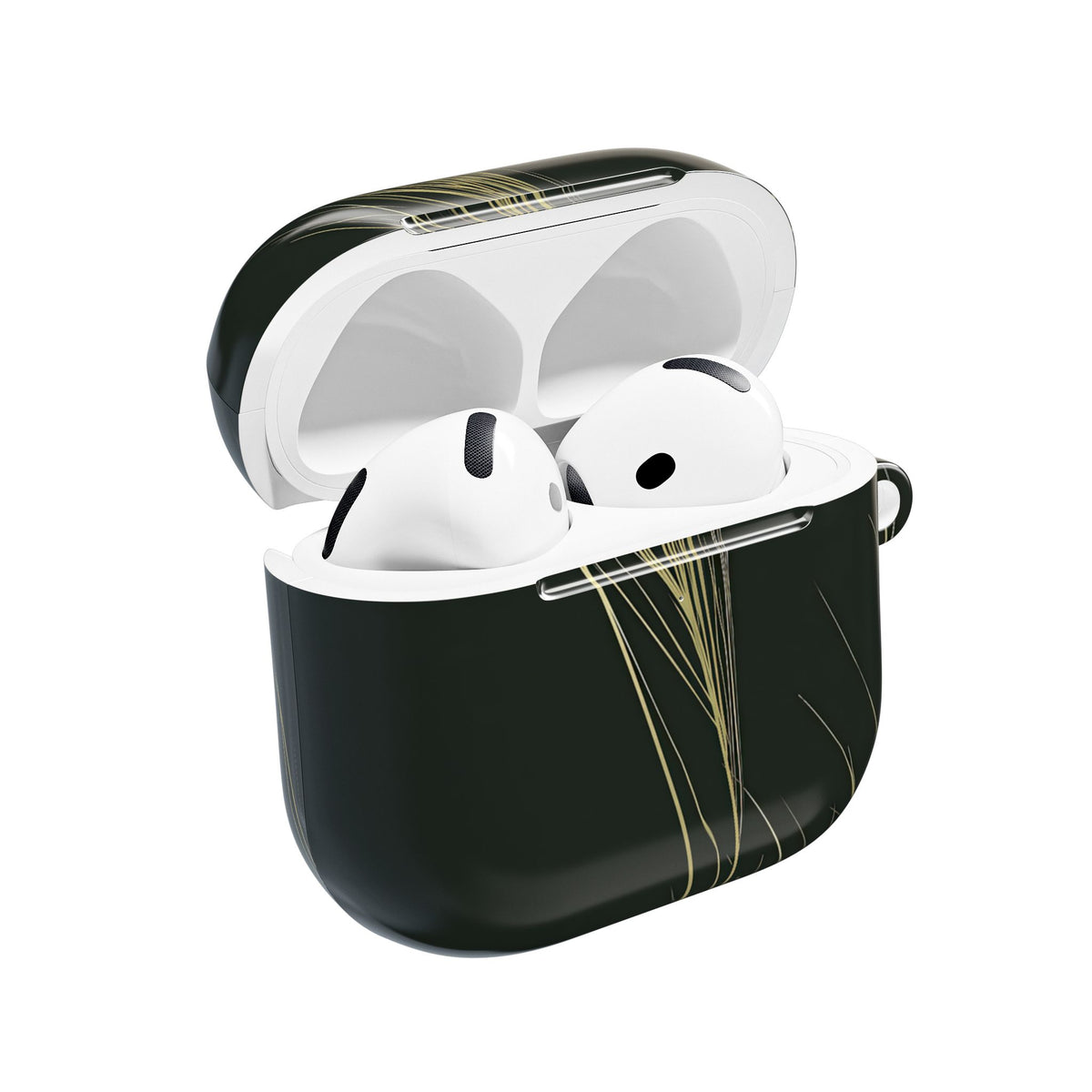 Golden Whispering Reeds · Hard Case for AirPods & AirPods Pro · Green