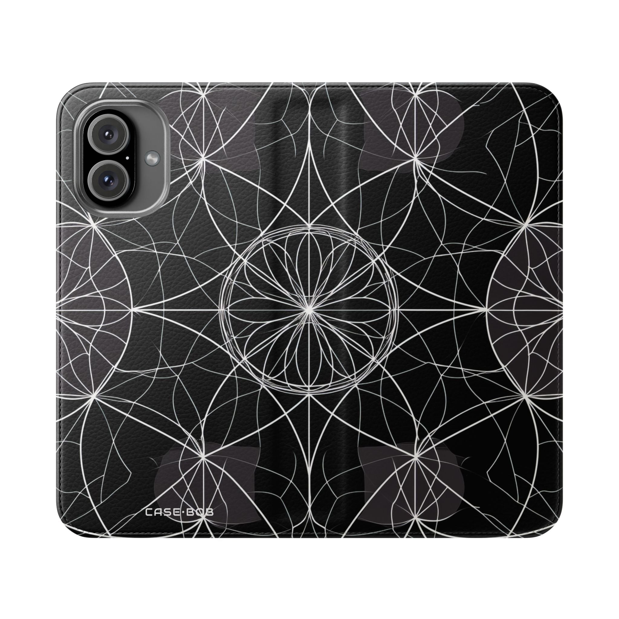 White Mandala Radiance - iPhone 16 Plus Case - Wallet