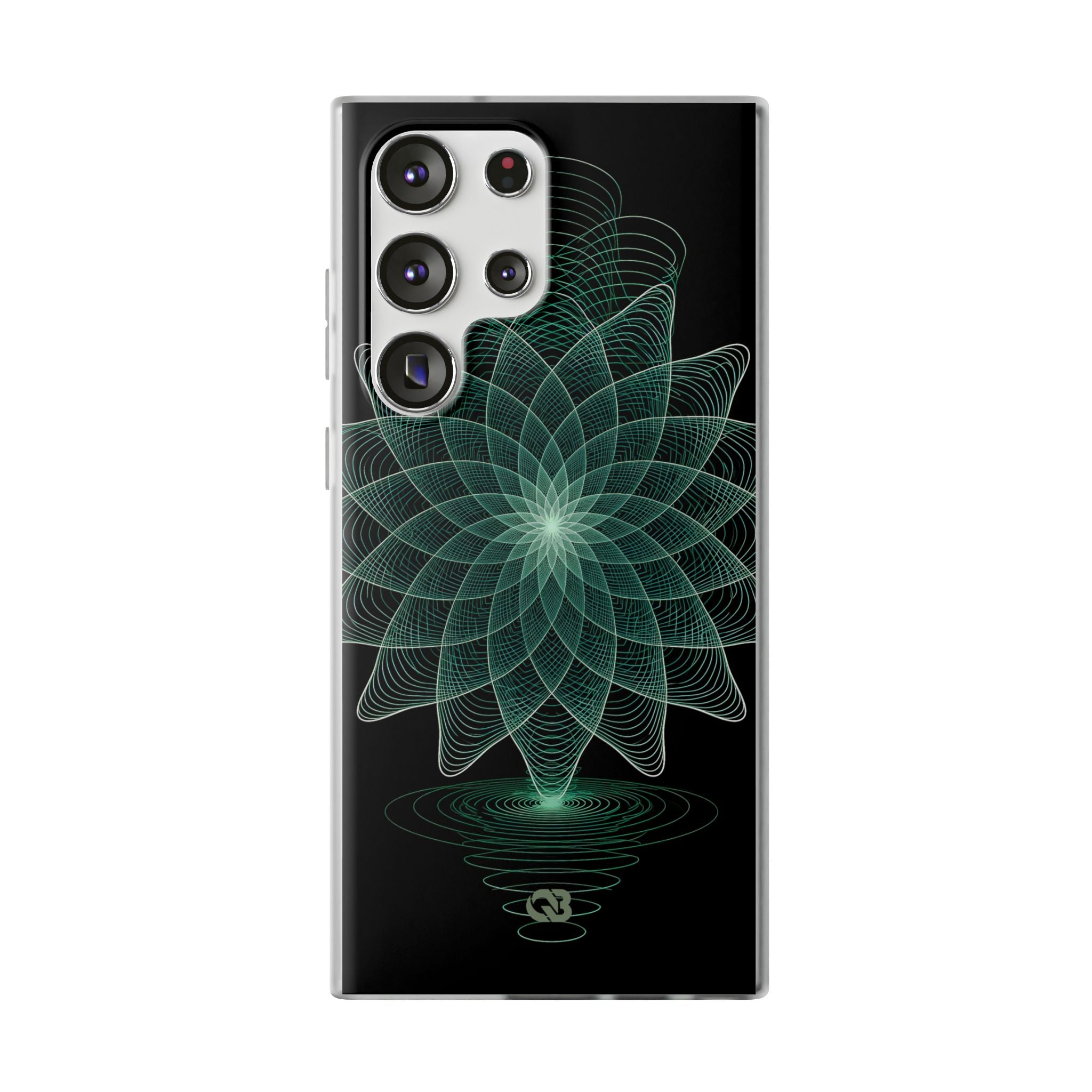 Green Lite Phone Case for Samsung - Cyan Signal Bloom