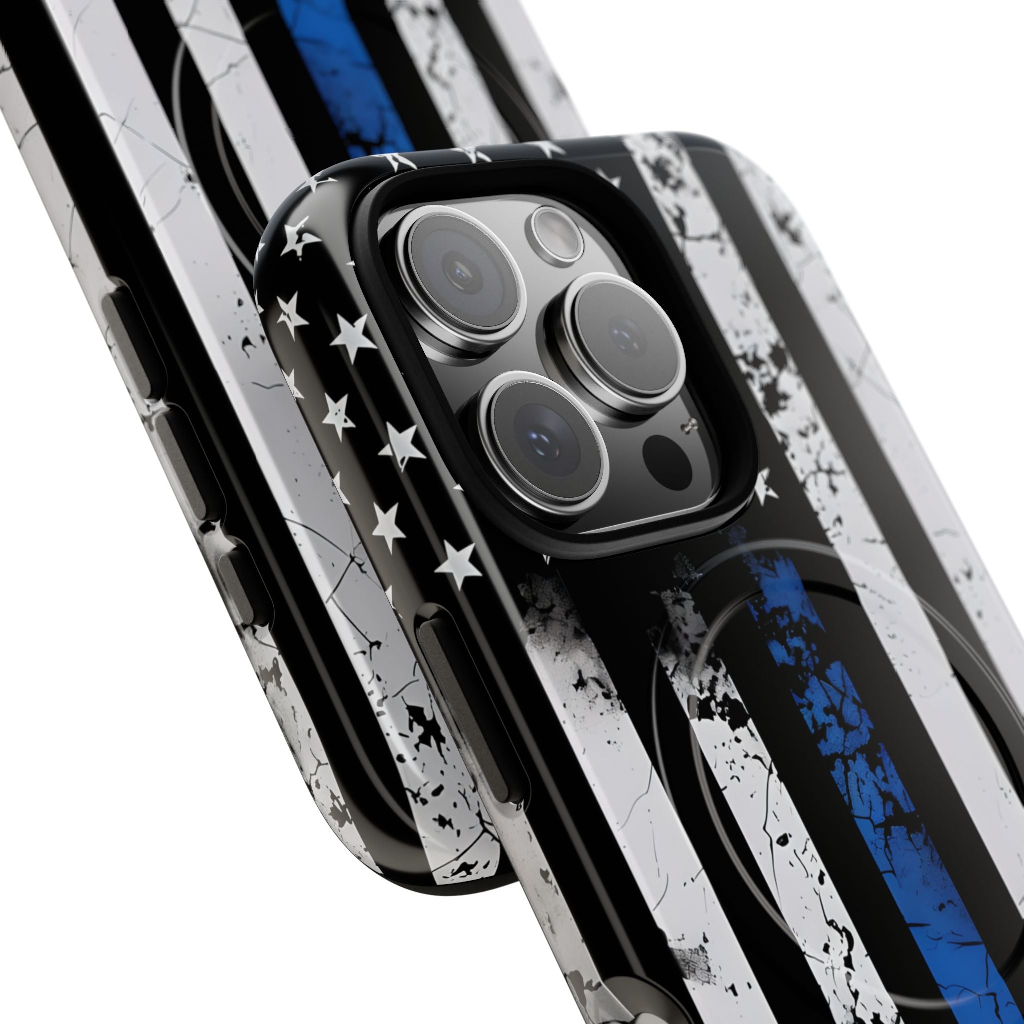 Gritty Cobalt Flag · Tough+ Phone Case for iPhone · Magsafe