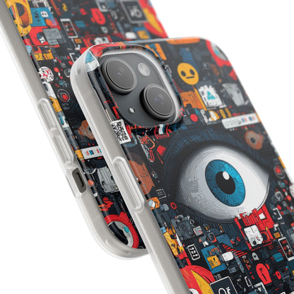 Digital Eye Blue iPhone 15 Plus Case - Soft