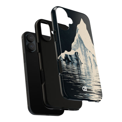 Blue Tough Phone Case for iPhone - Frozen Navy Monolith