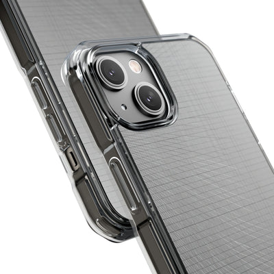 Grey Impact MagSafe Phone Case for iPhone - Chrome Mesh Warp