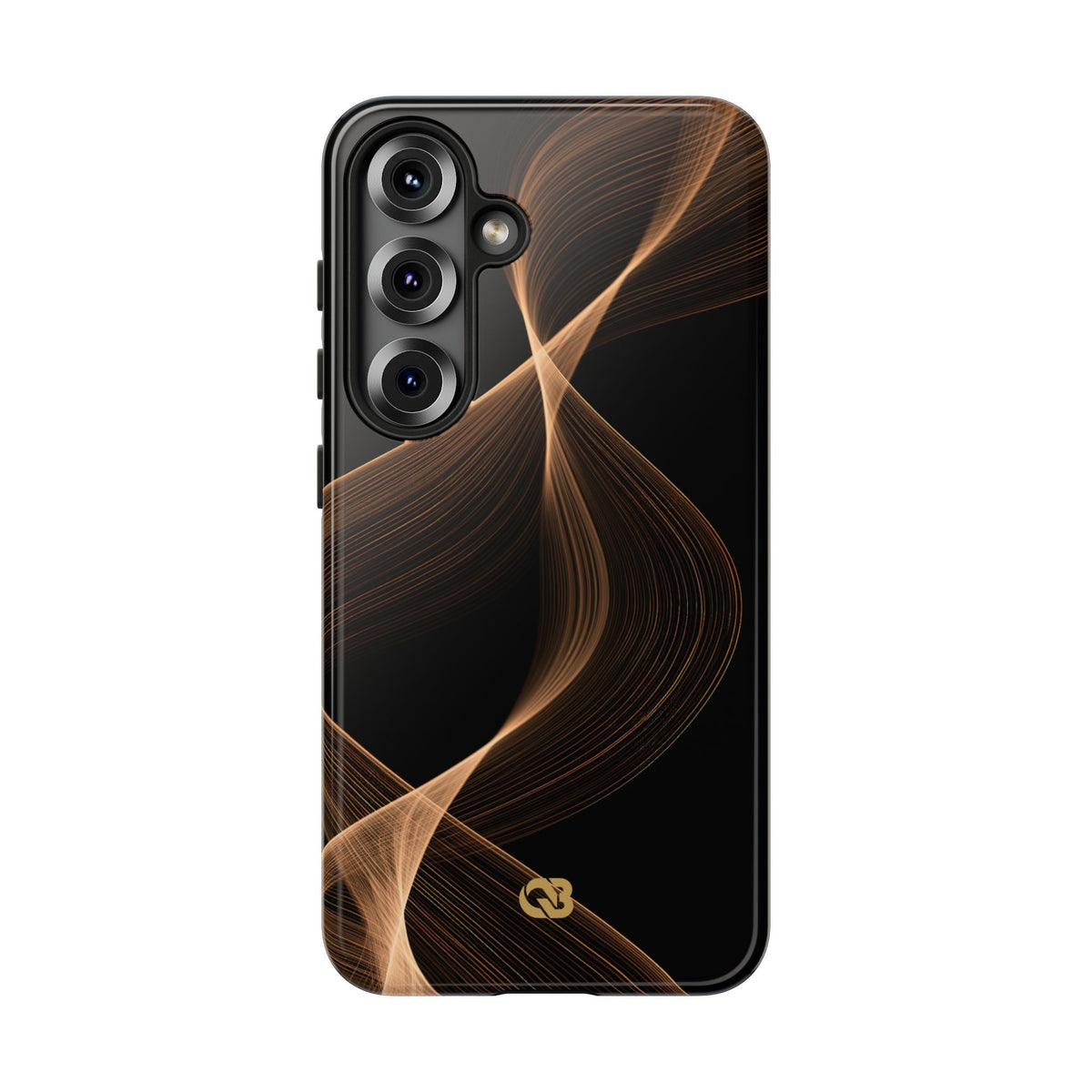 Amber Contour Flow · Tough Phone Case for Samsung · Black