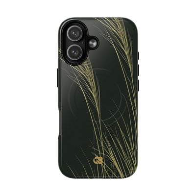 Green Tough 2.0 Magsafe Phone Case for iPhone - Midnight Gilded Grass