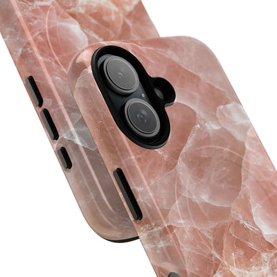 Rose Quartz Facet · Tough 2.0 Magnetic Phone Case for iPhone · Pink
