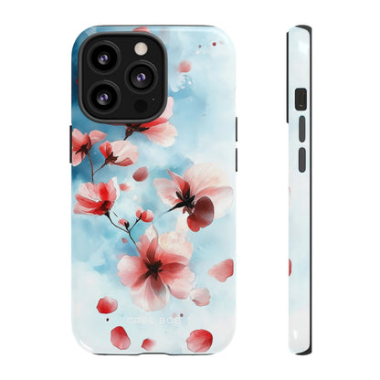 Pink Blossom Drift iPhone 13 Pro Case - Tough
