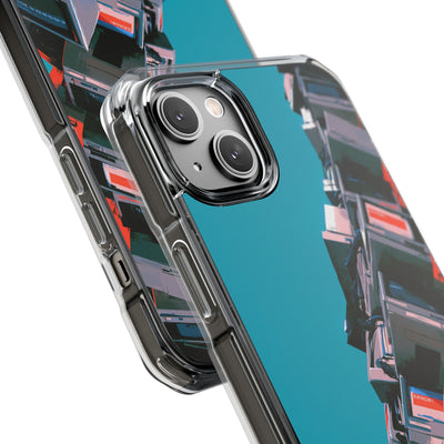 System Error Spire · Clear Impact Magnetic Phone Case for iPhone · Teal