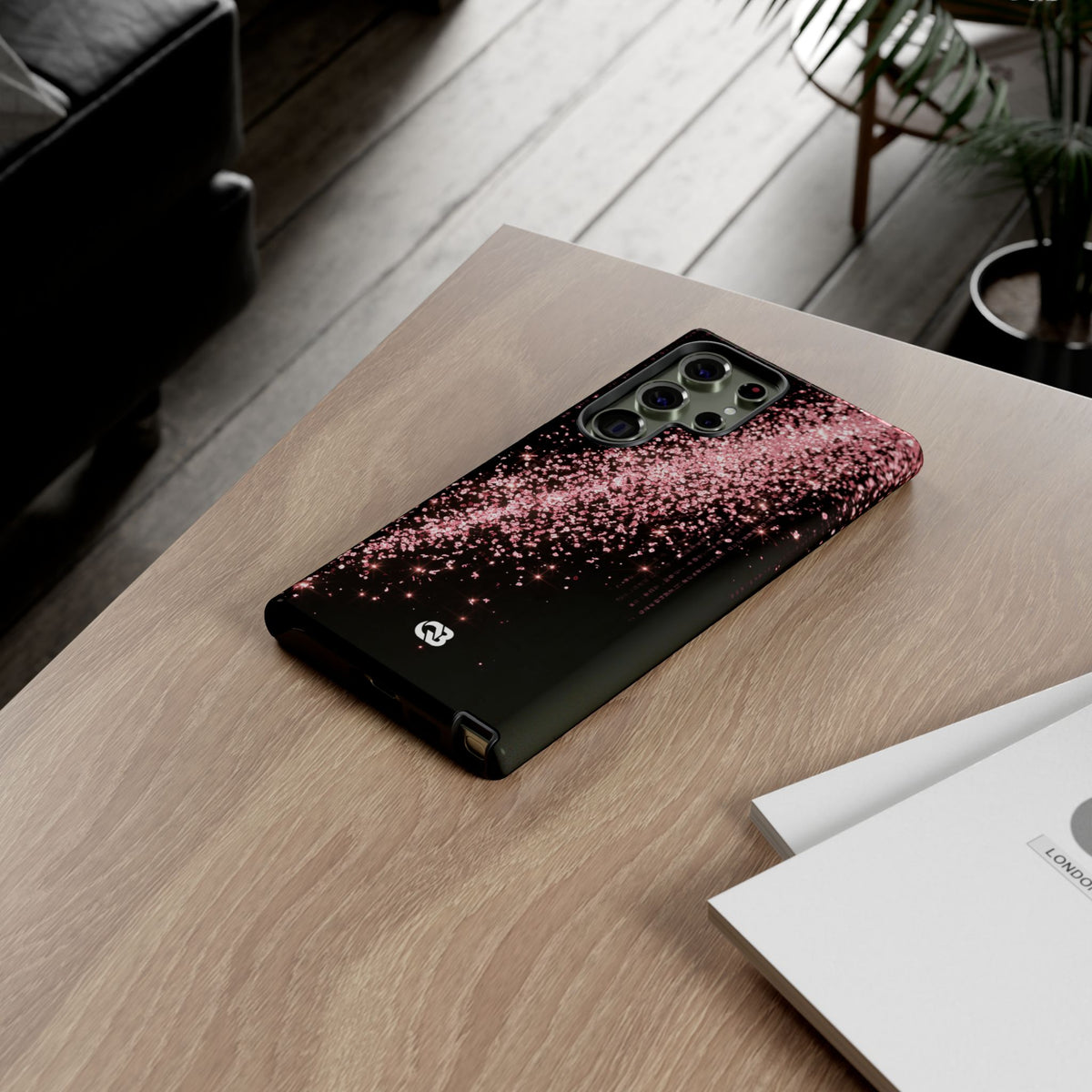 Rose Digital Cascade · Tough Phone Case for Samsung · Pink