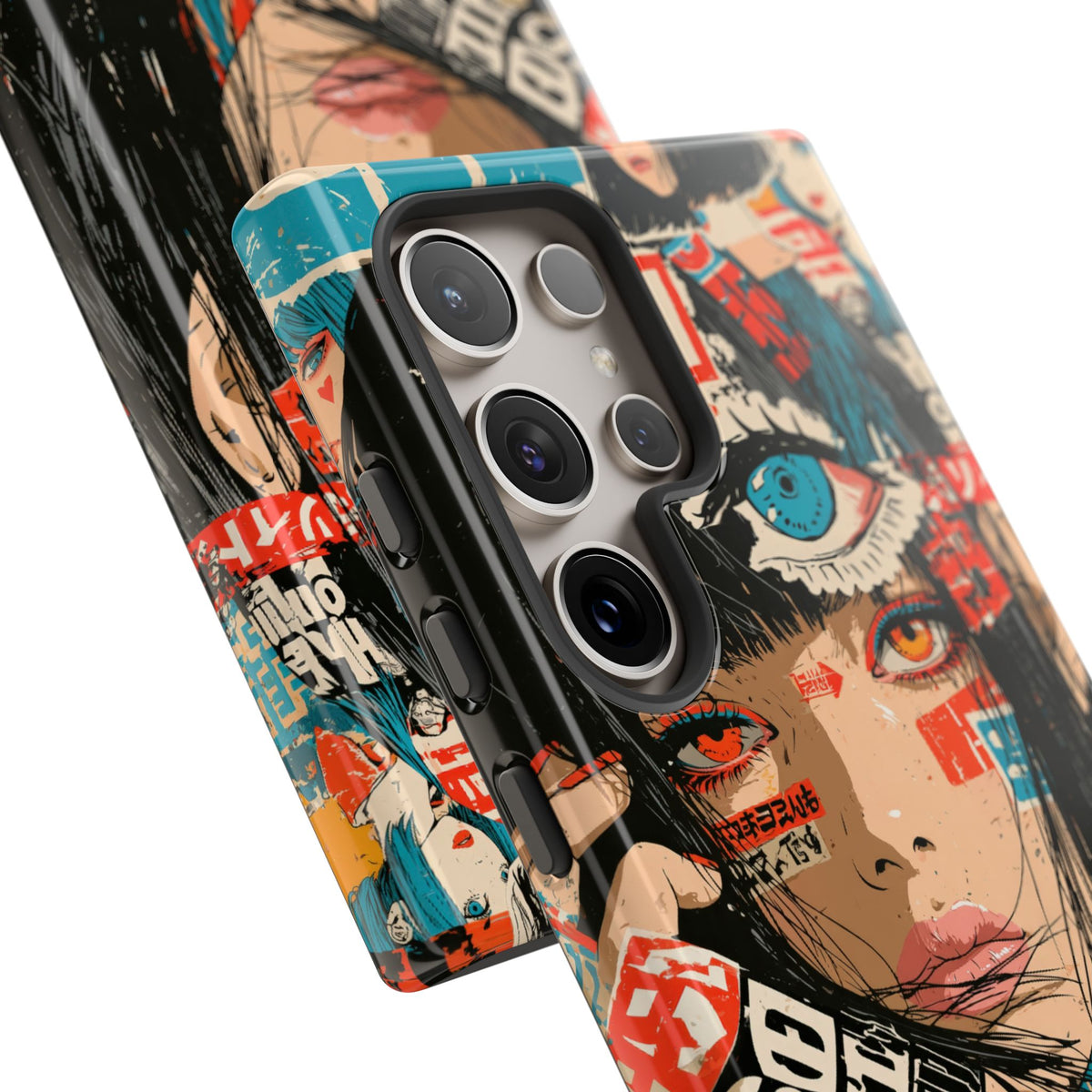 Shibuya Street Collage · Tough Phone Case for Samsung · Red