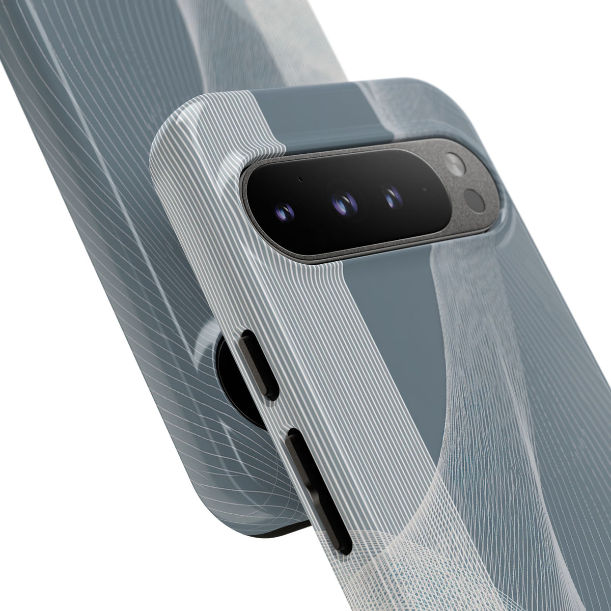 Slate Contour Drift · Tough Phone Case for Pixel ·  Grey