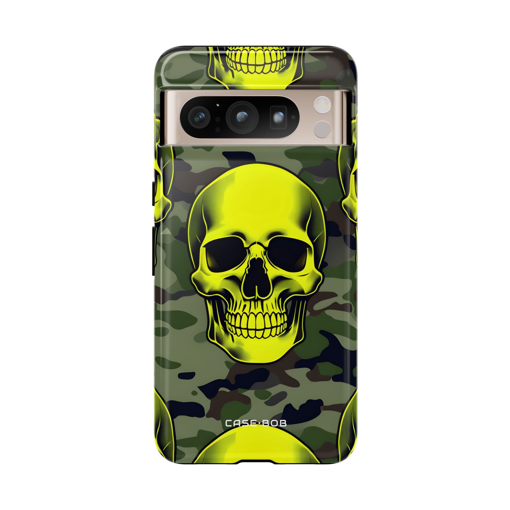 Neon Schädel Camo Google Pixel 8 Pro Case - Tough