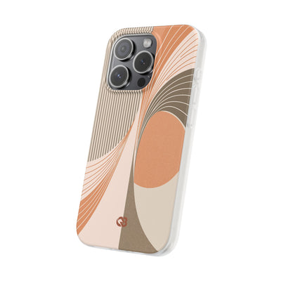 Orange Lite Phone Case for iPhone - Desert Arc Horizon