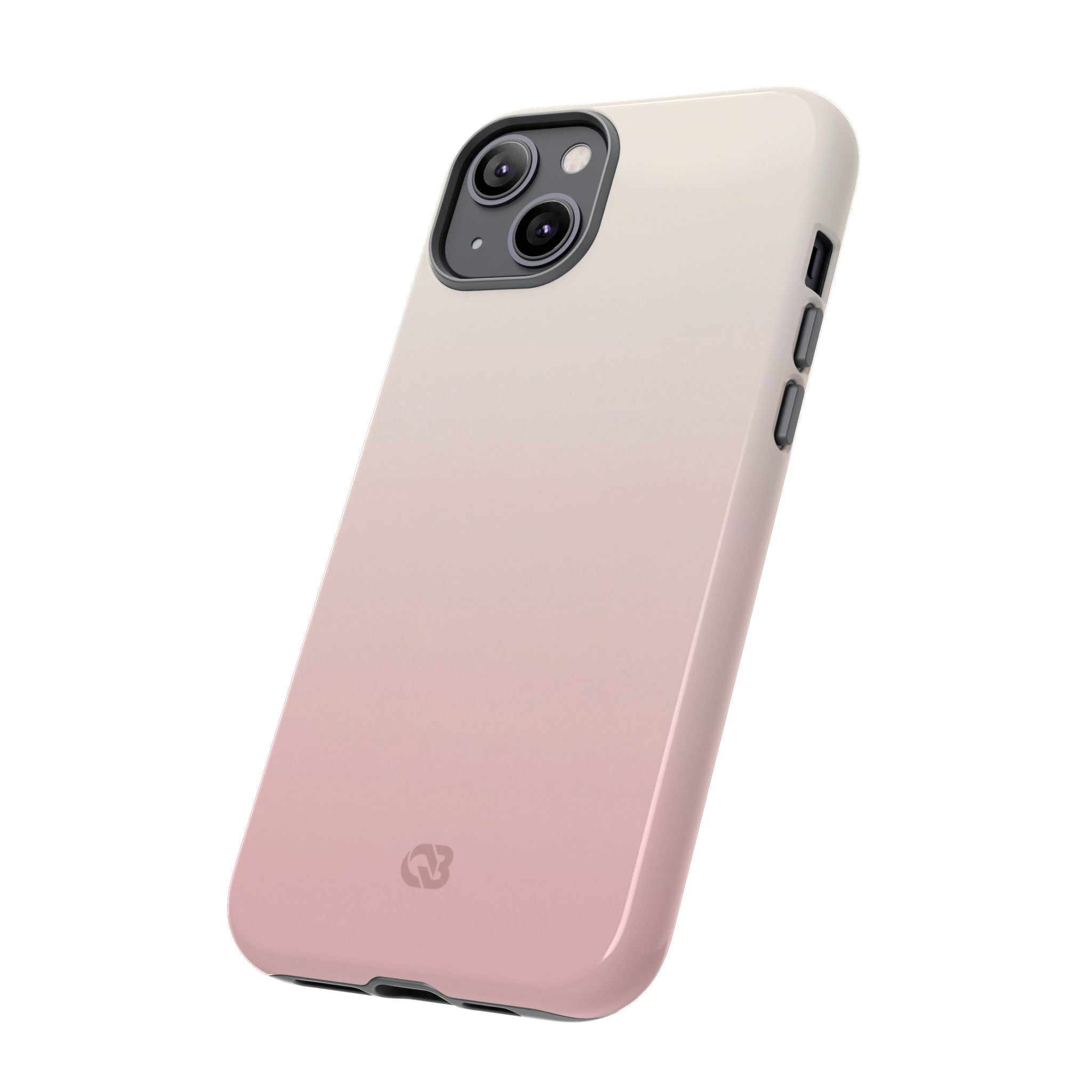 Pink Tough Phone Case for iPhone - Frosted Blush Horizon