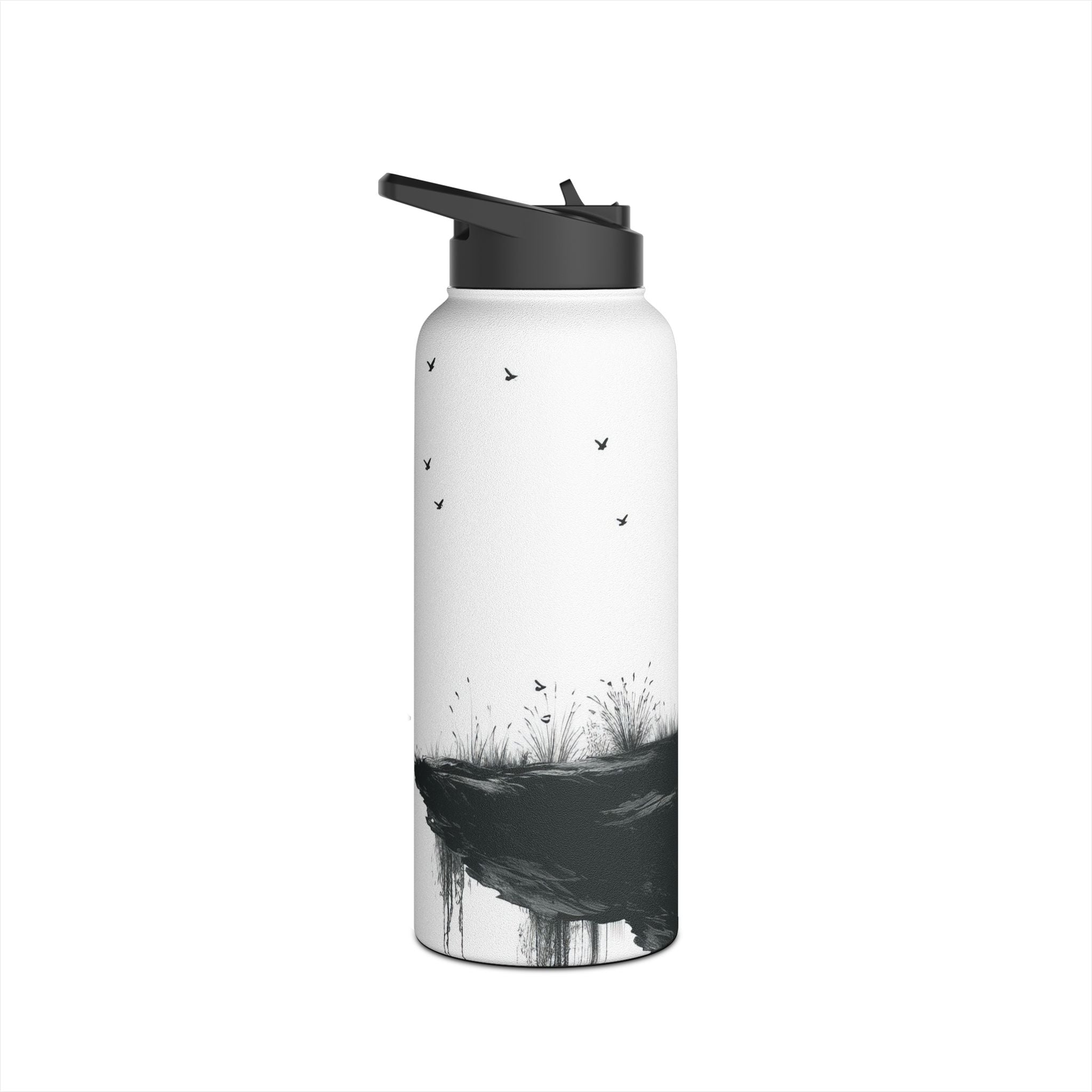 Cliff Silhouette - Stainless Steel Water Bottle