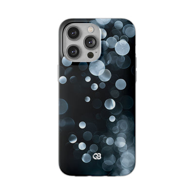 Black Lite Phone Case for iPhone - Silver Orbit Glow