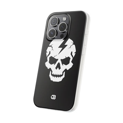 Shattered Bolt Skull · Soft Phone Case for iPhone