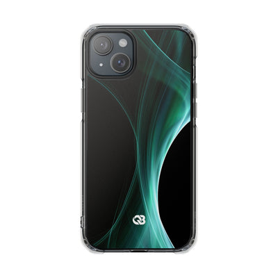 Emerald Lumen · Clear Impact Magnetic Phone Case for iPhone · Green