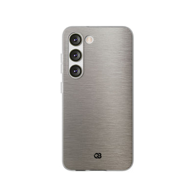 Grey Lite Phone Case for Samsung - Brushed Nickel Linen