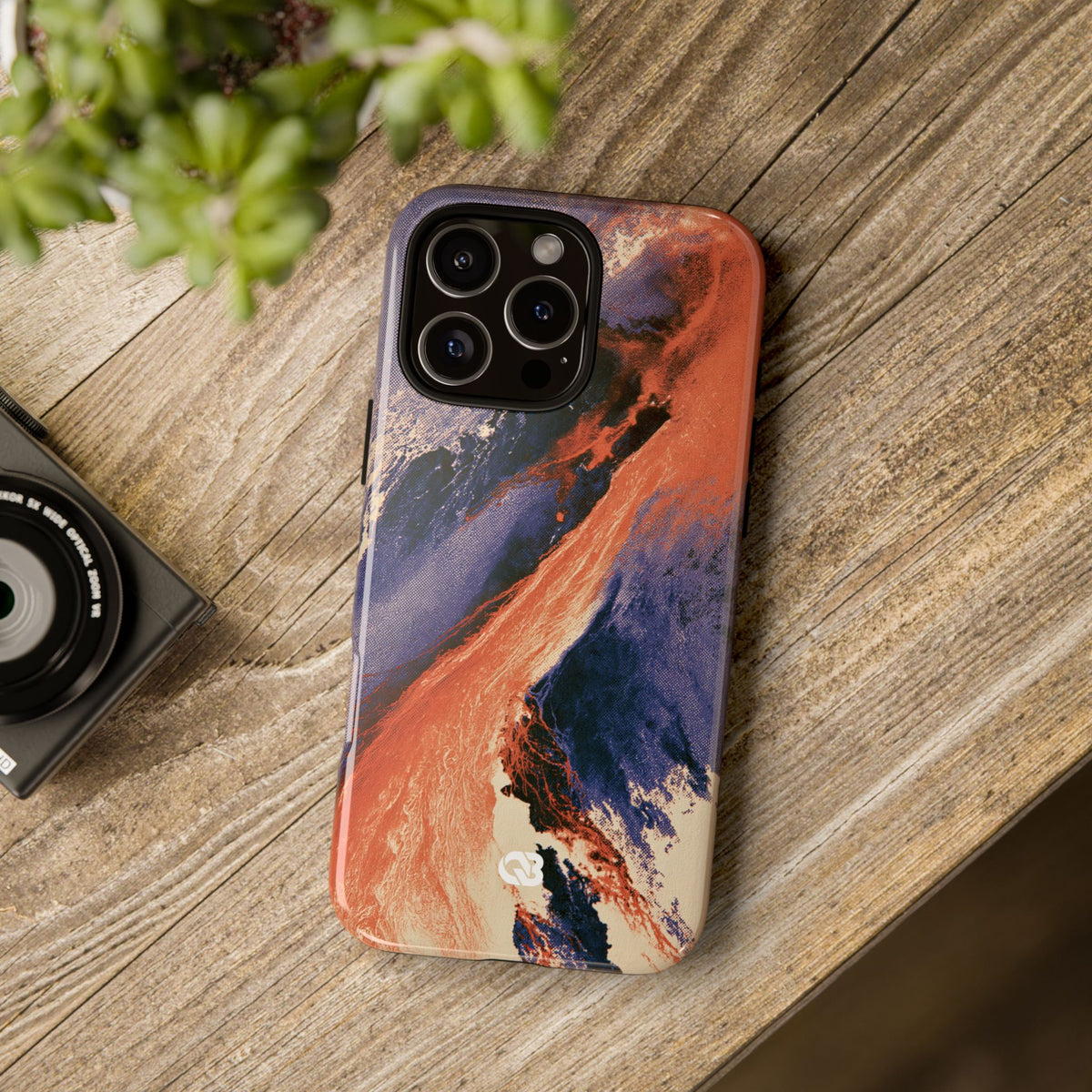 Solar Aura Drift · Tough Phone Case for iPhone · Orange