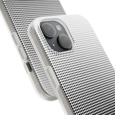 Black Lite Phone Case for iPhone - Obsidian Halftone Flux