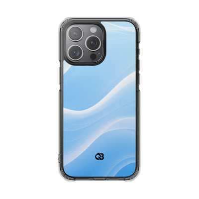 Blue Impact MagSafe Phone Case for iPhone - Glacial Blue Silk
