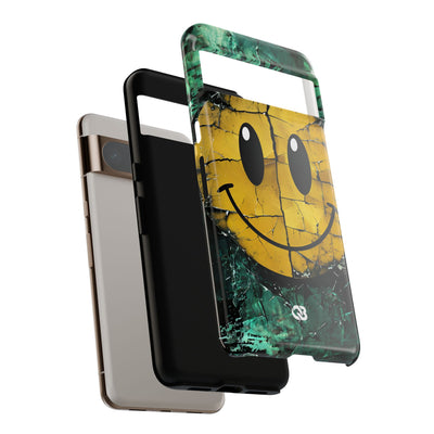 Fractured Yellow Grin · Tough Phone Case for Google Pixel