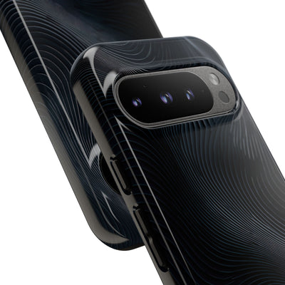 Black Tough Phone Case for Google Pixel - Obsidian Ridge Flux
