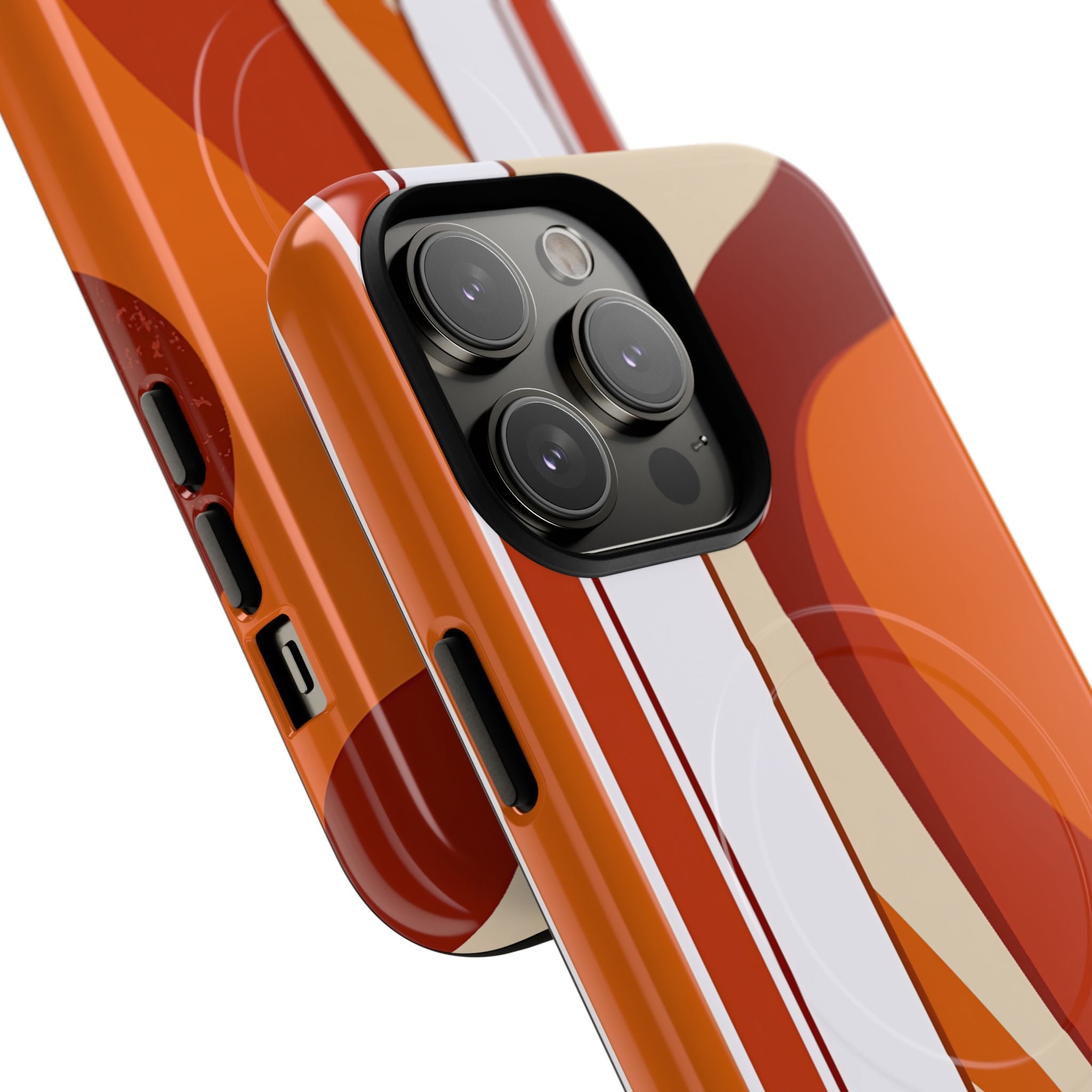 Orange Tough 2.0 Magsafe Phone Case for iPhone - Terracotta Metro Line