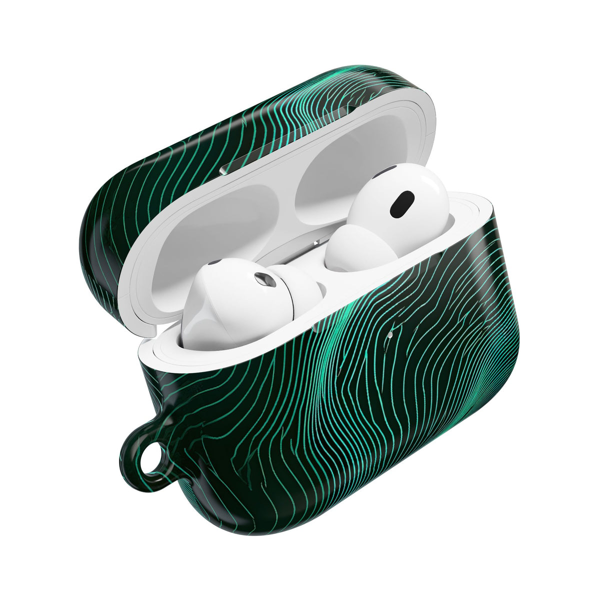 Emerald Topo Ridge · Hard Case for AirPods & AirPods Pro · Green