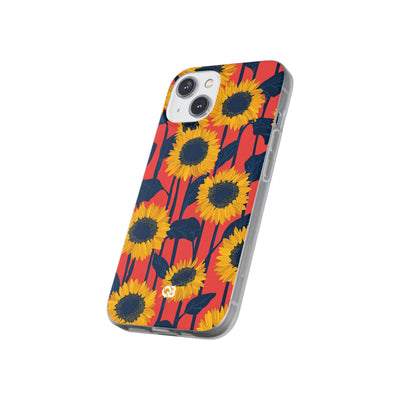 Solar Navy Bloom · Soft Handyhülle für iPhone