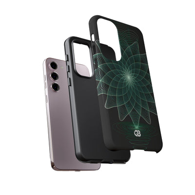 Verdant Harmonic Bloom · Tough Phone Case for Samsung · Black